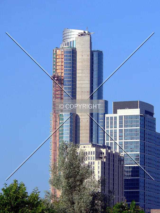 View to the northeast from the Chicago River