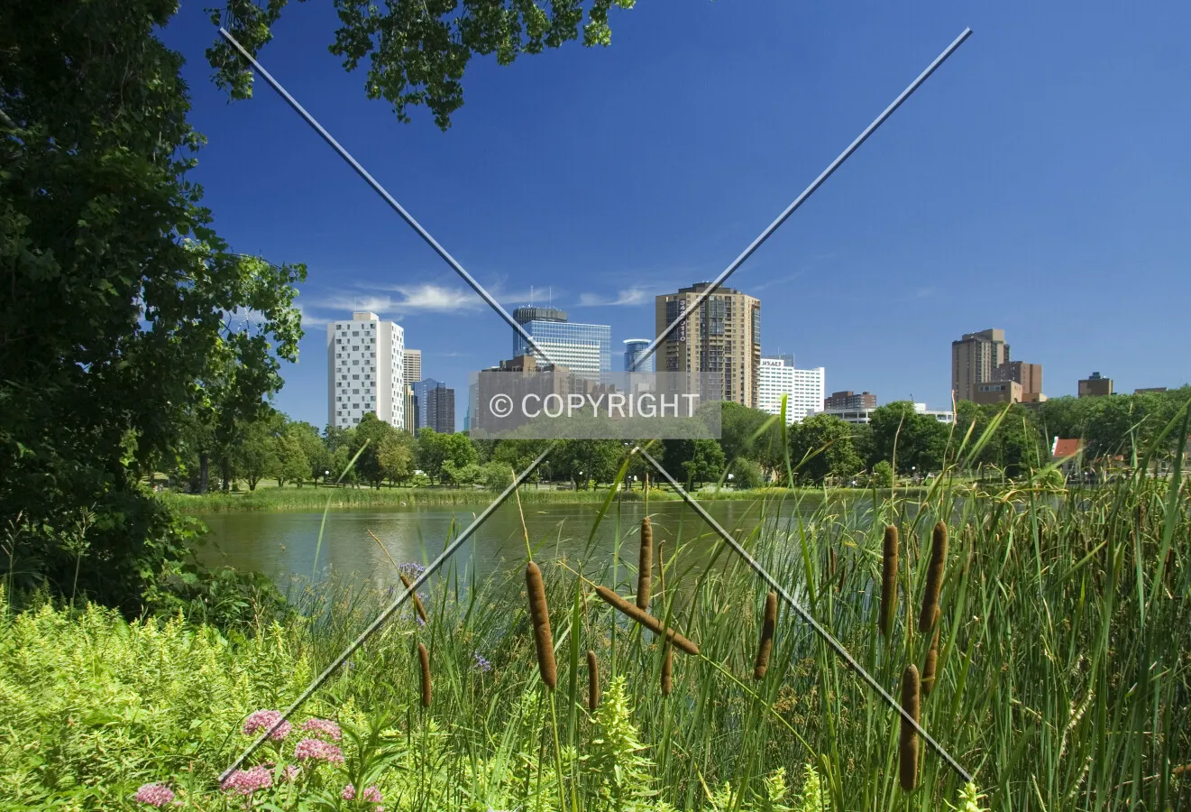 View across Loring Lake