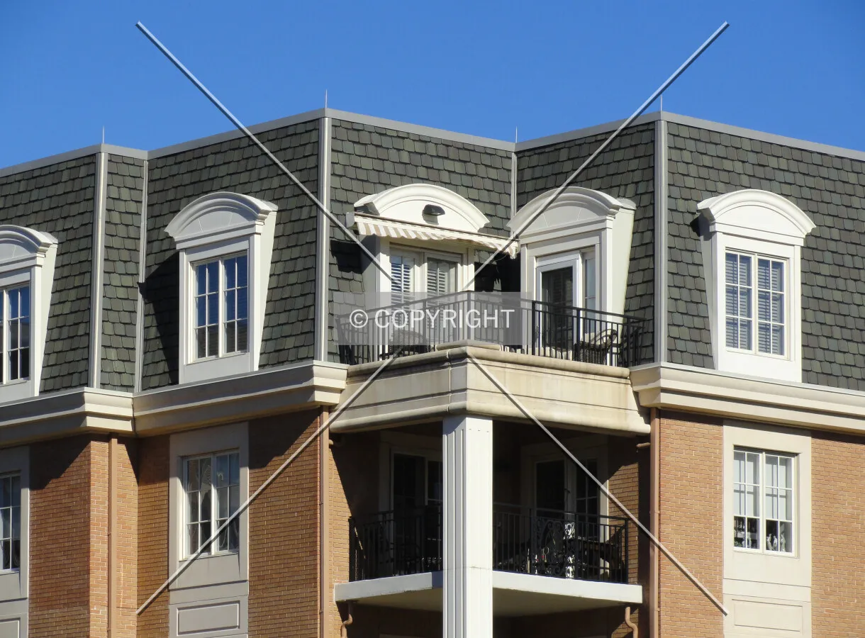 Southwest corner facade detail
