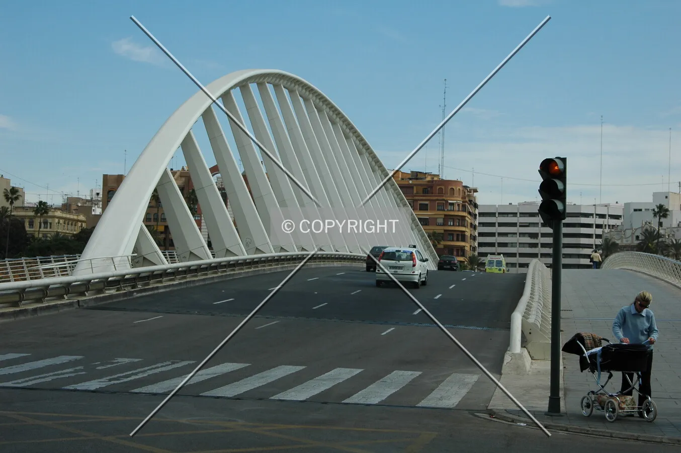 Calatrava's bridge over the old river