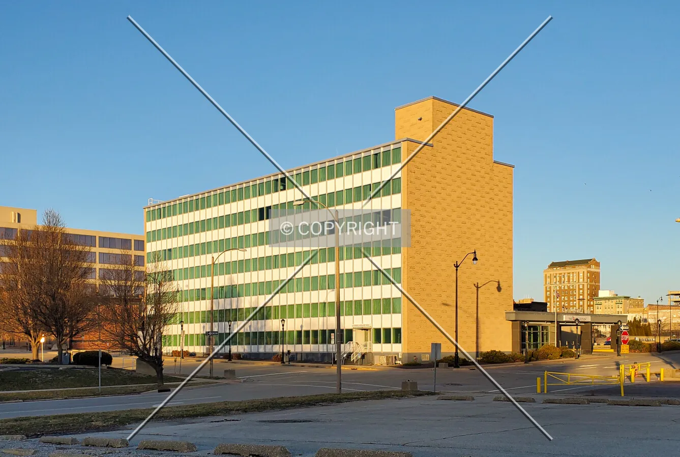 Southwest view; February 2, 2020