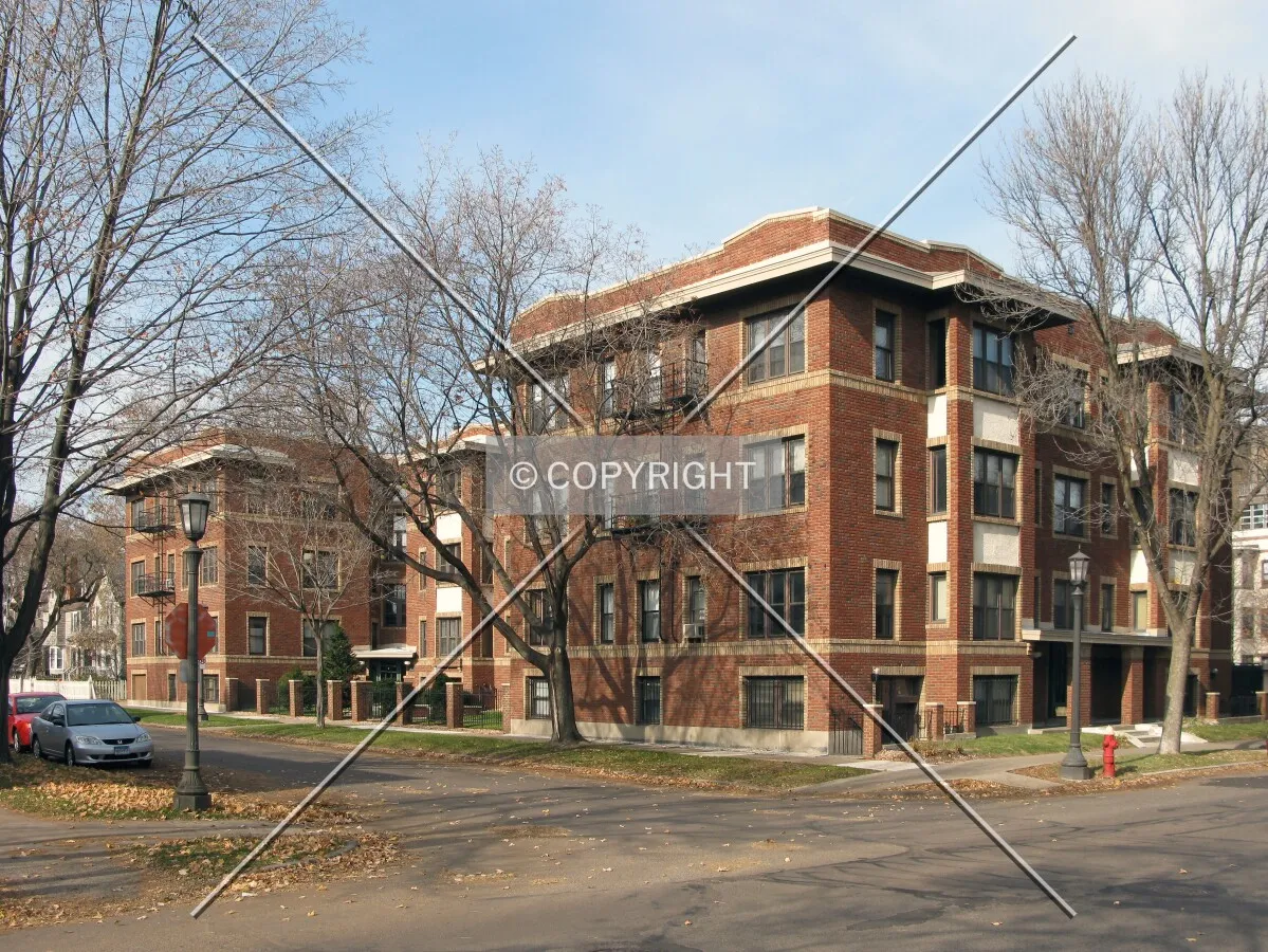 View to the northwest across Laurel Avenue and Western Avenue