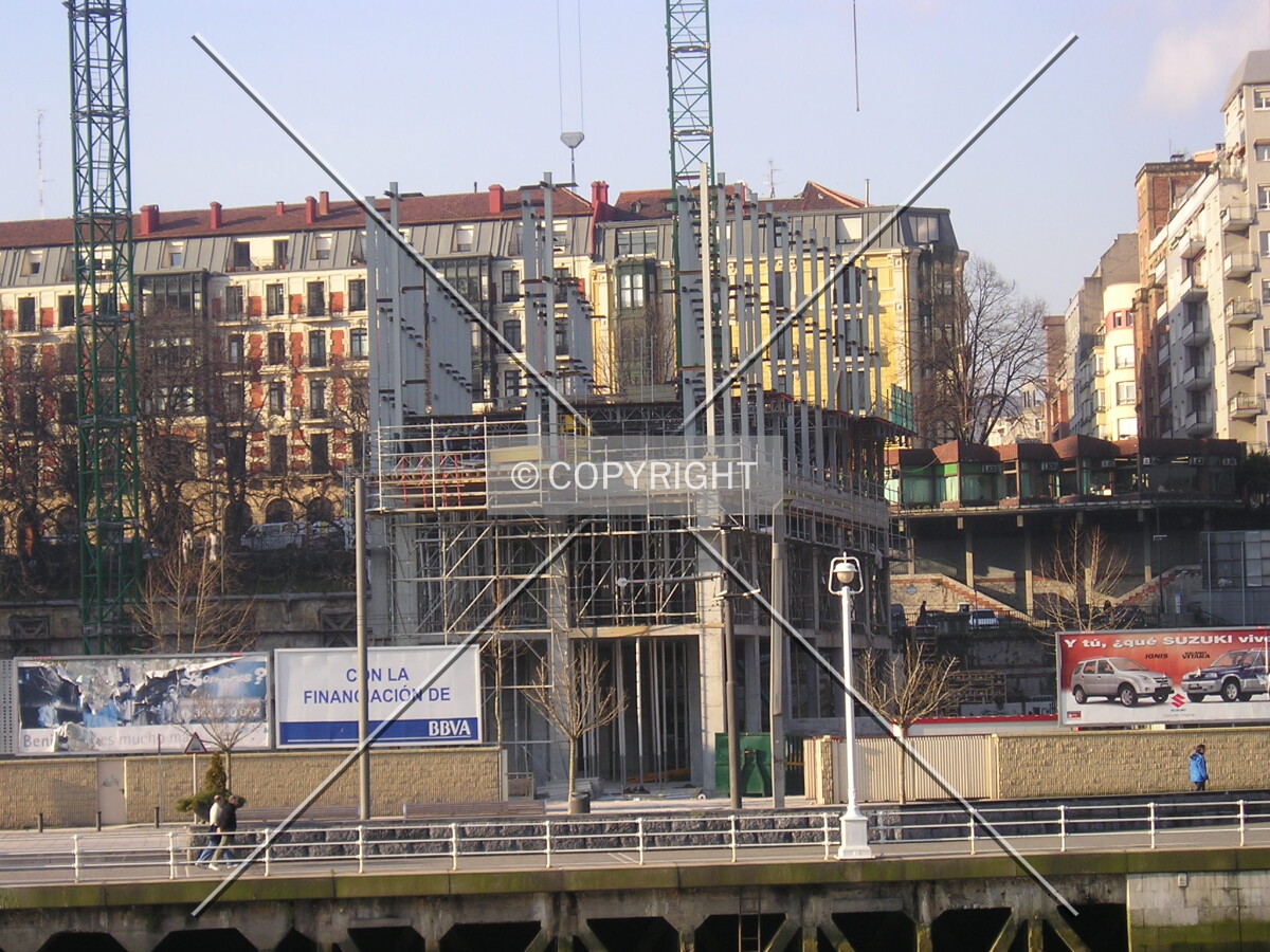 Close view of the structure