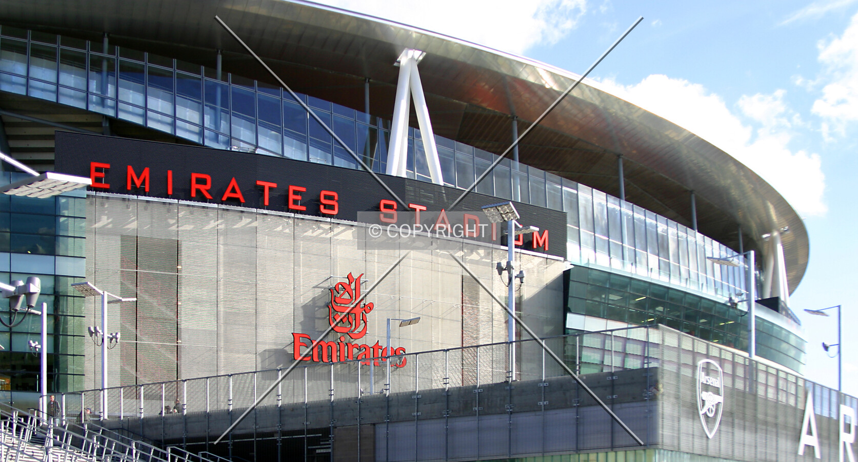 Rising above the ticket office