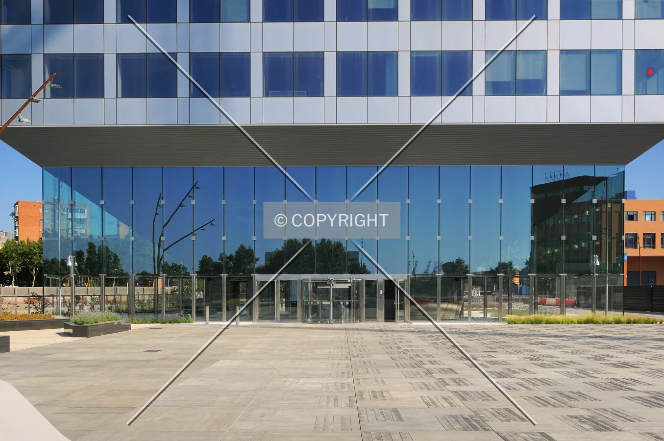 View of building's main entrance