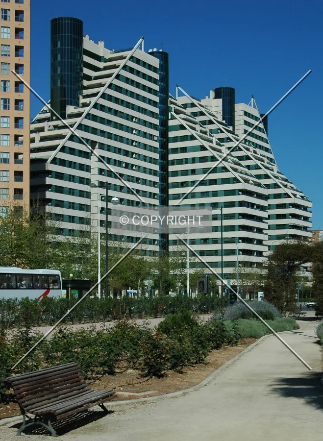 Looking from a nearby park