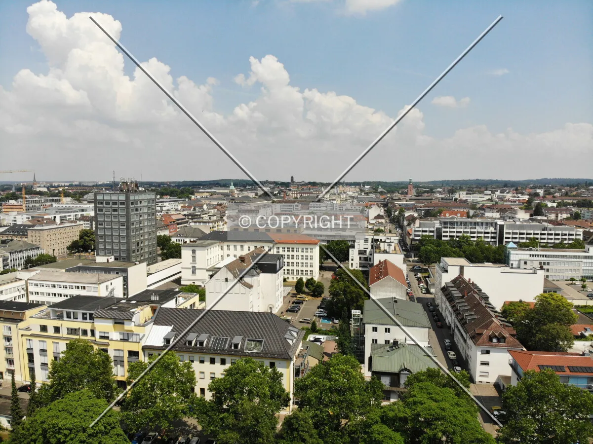 View over Darmstadt - Panorama
