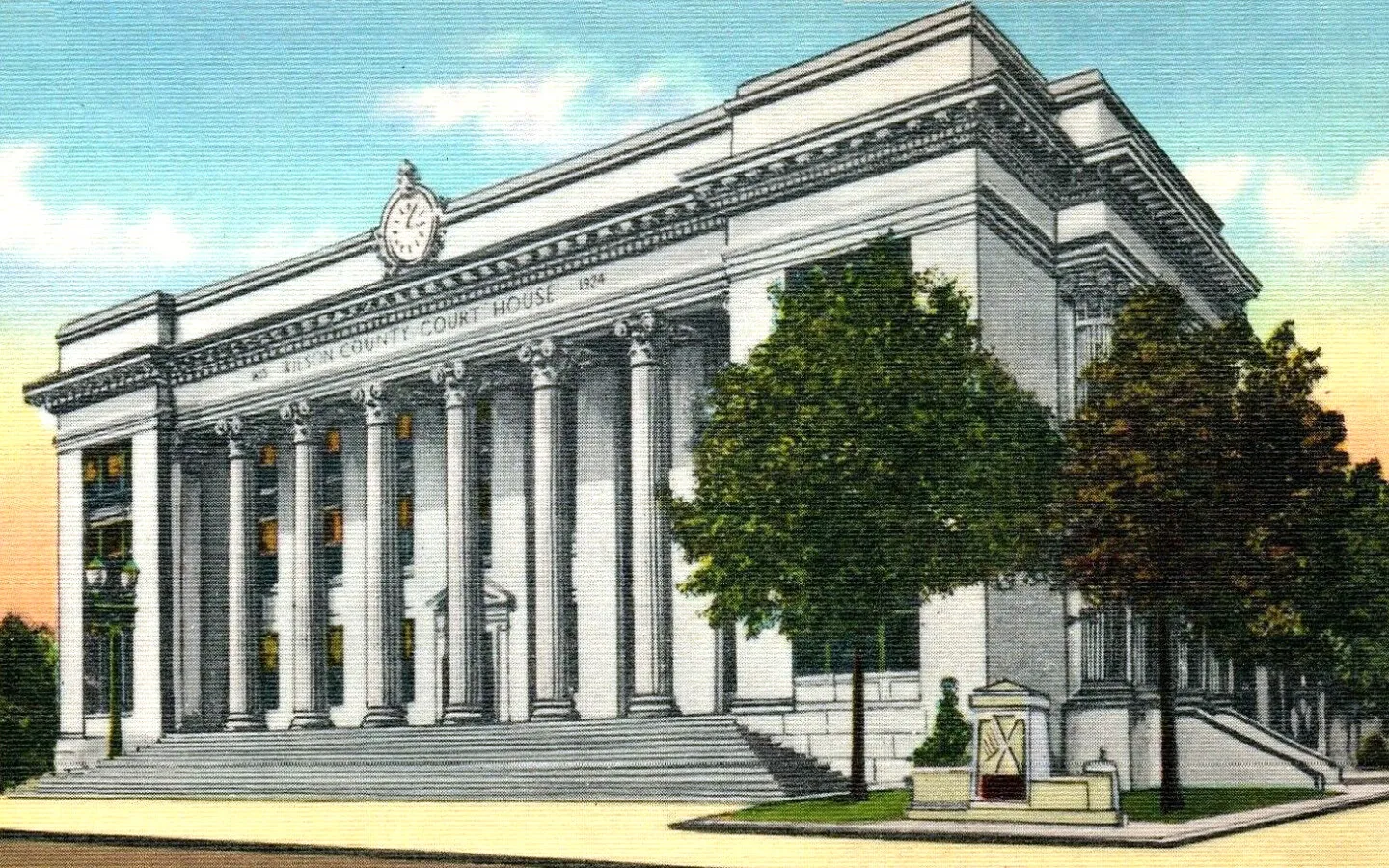 Vintage view from the south