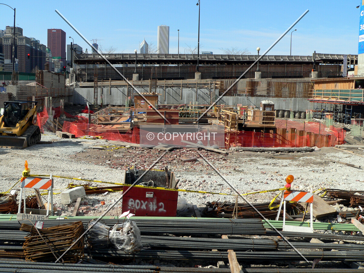 View to the north across the site