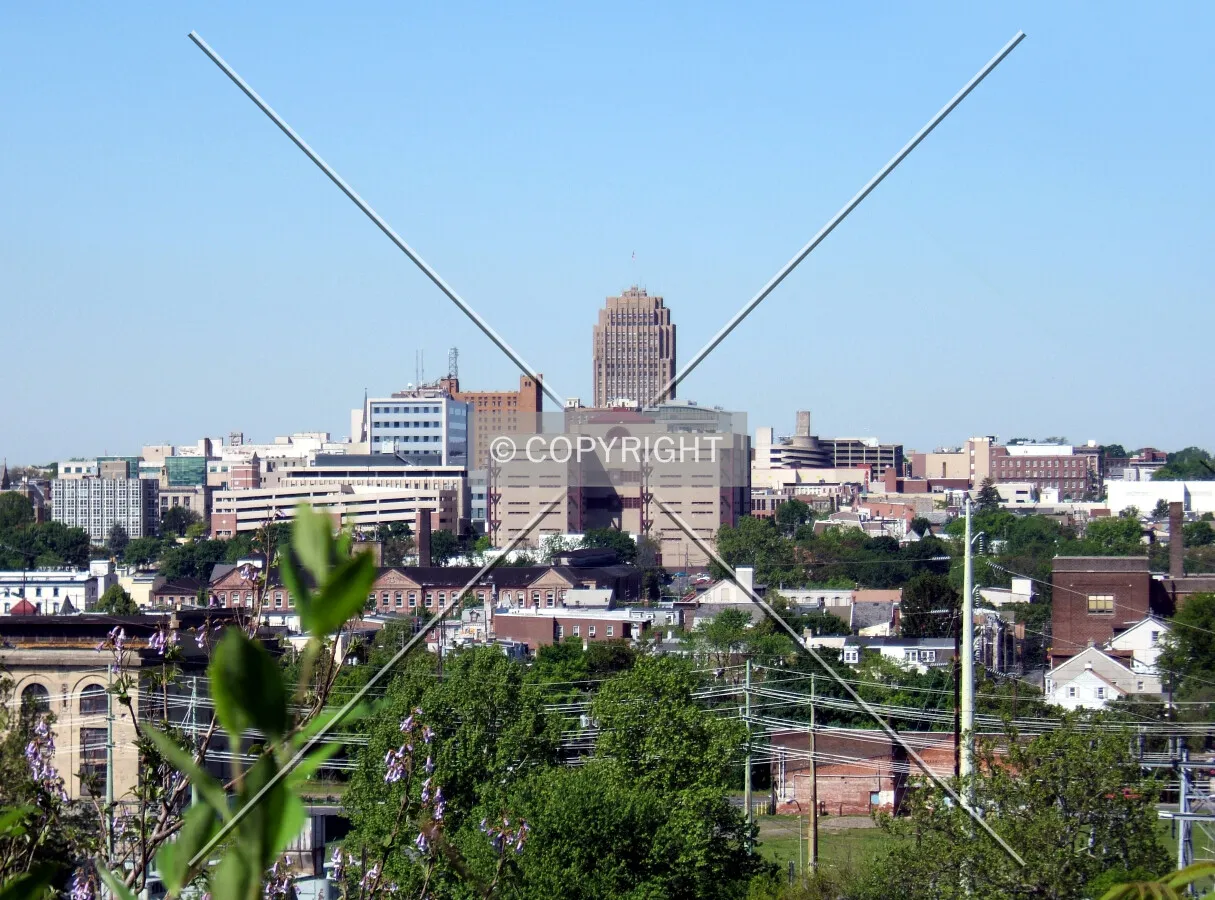 Downtown from the northeast