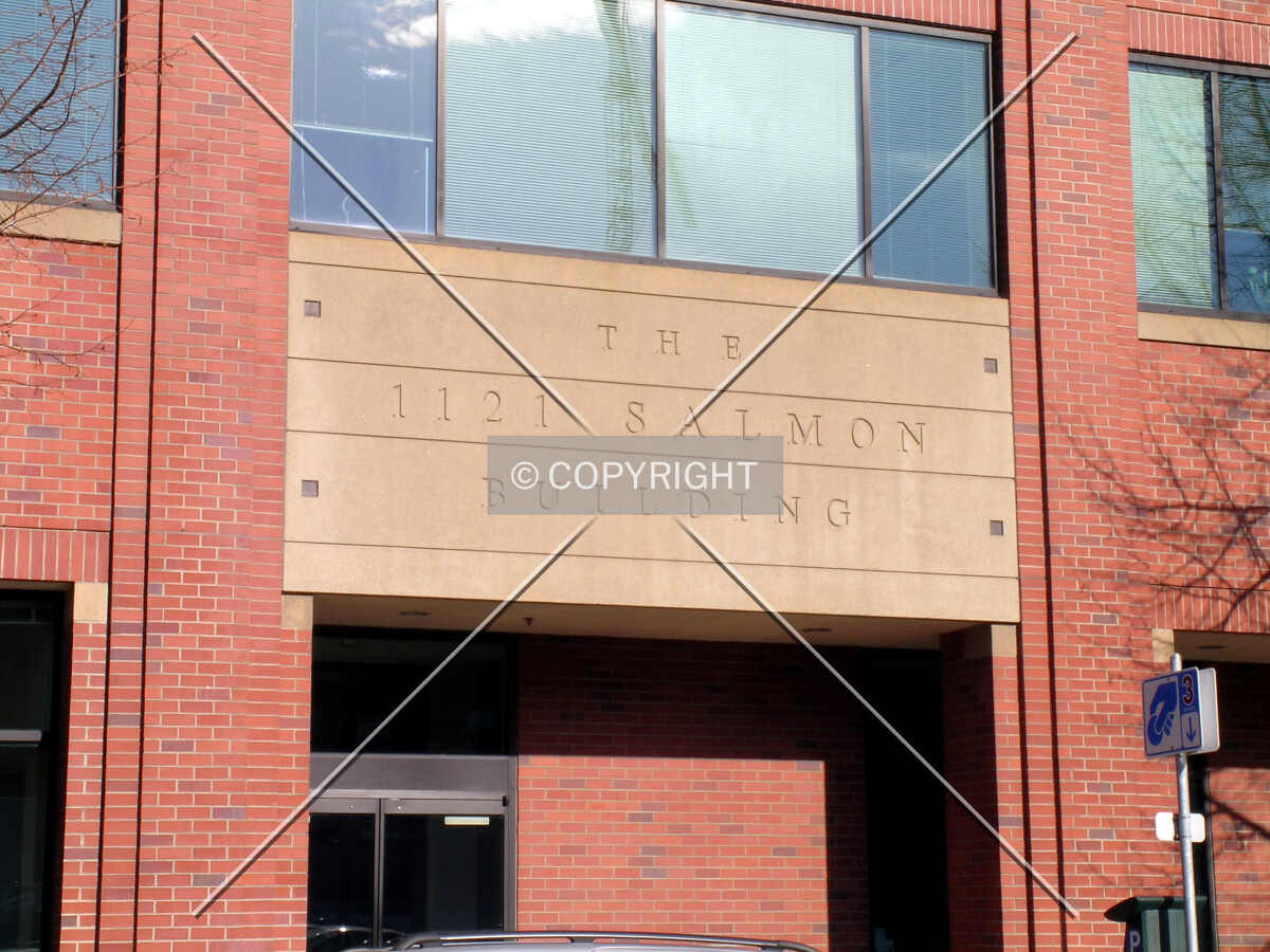 Building's sign above the main entrance