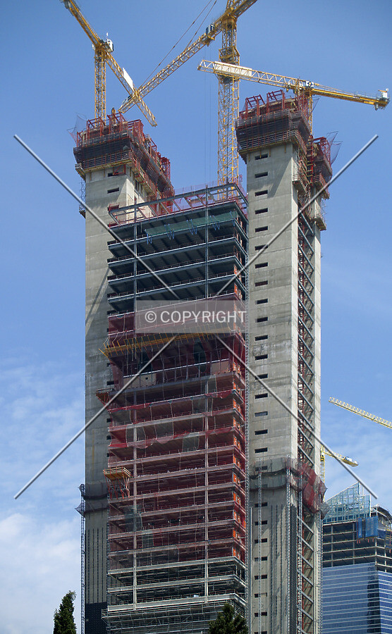 Higher floors seen from the south