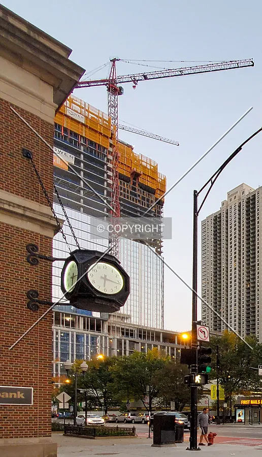 Northwest view during construction; October 10, 2020