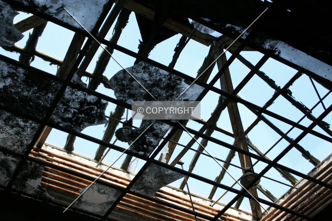 Skylight over the northeastern staircase