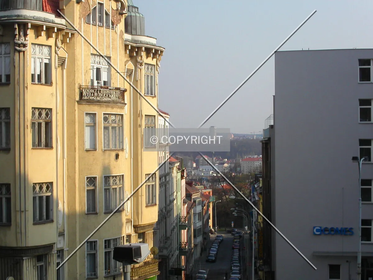 Looking down from Vinohrady