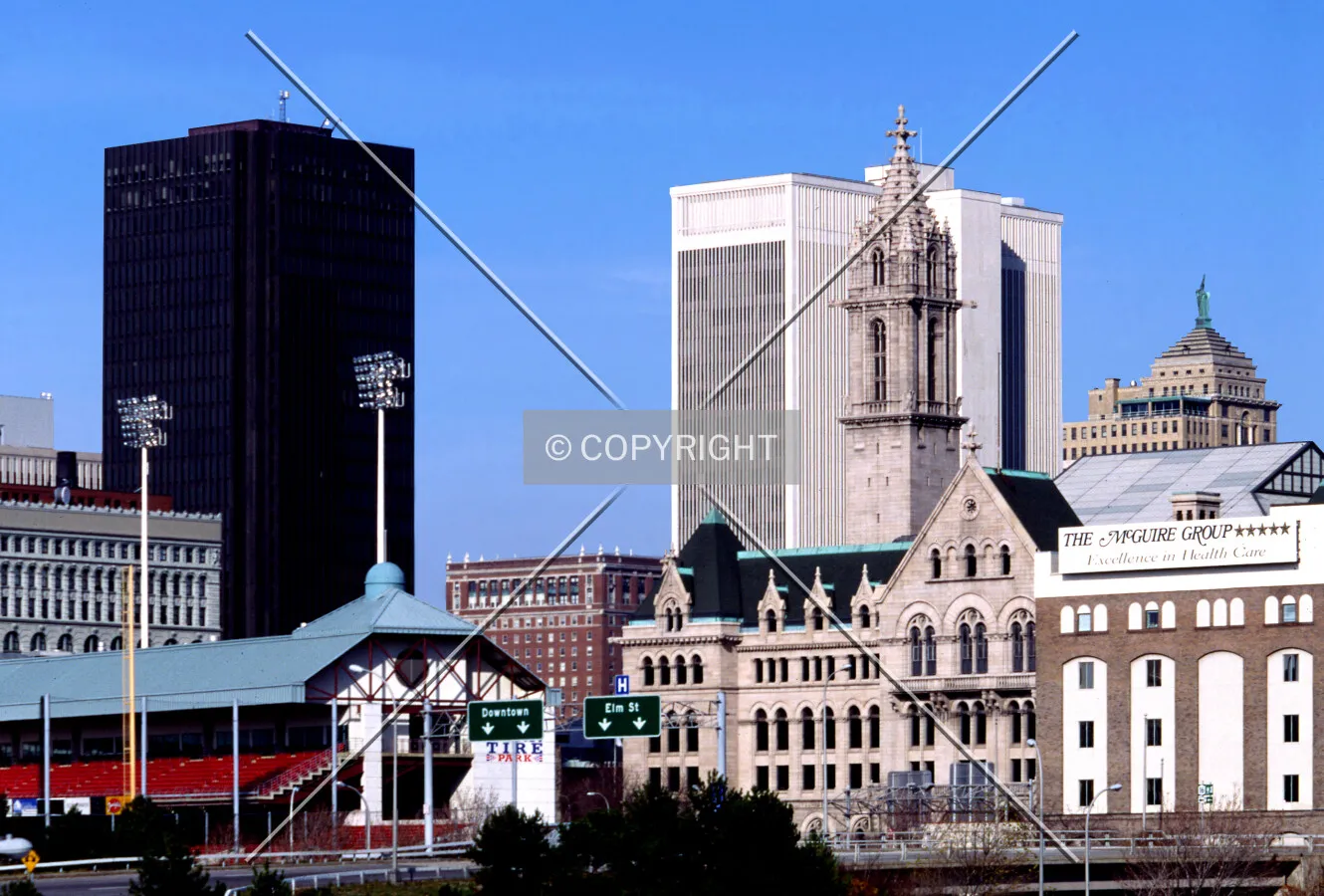 View from the southeast