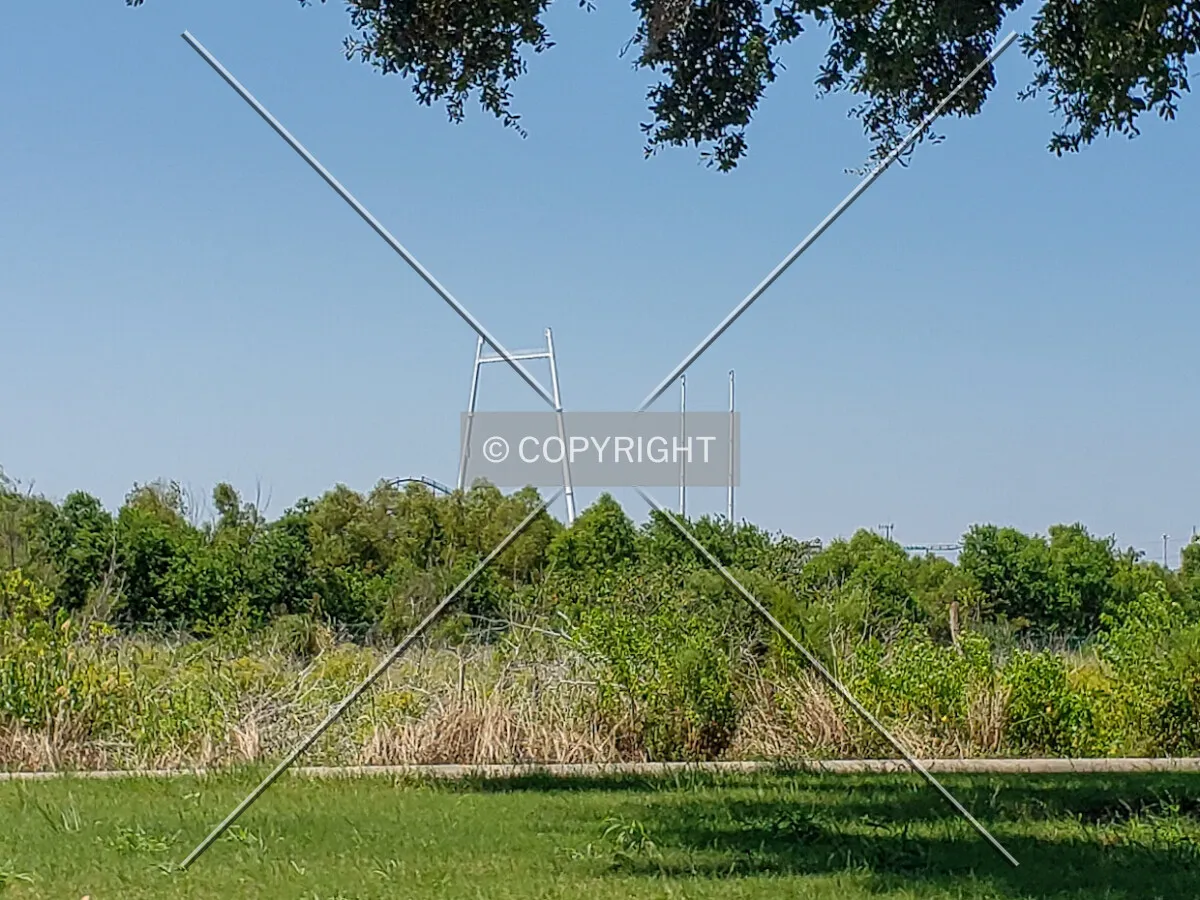 Distant view from the south; August 31, 2019