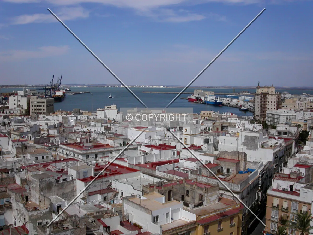 Looking southeast from the cathedral's tower
