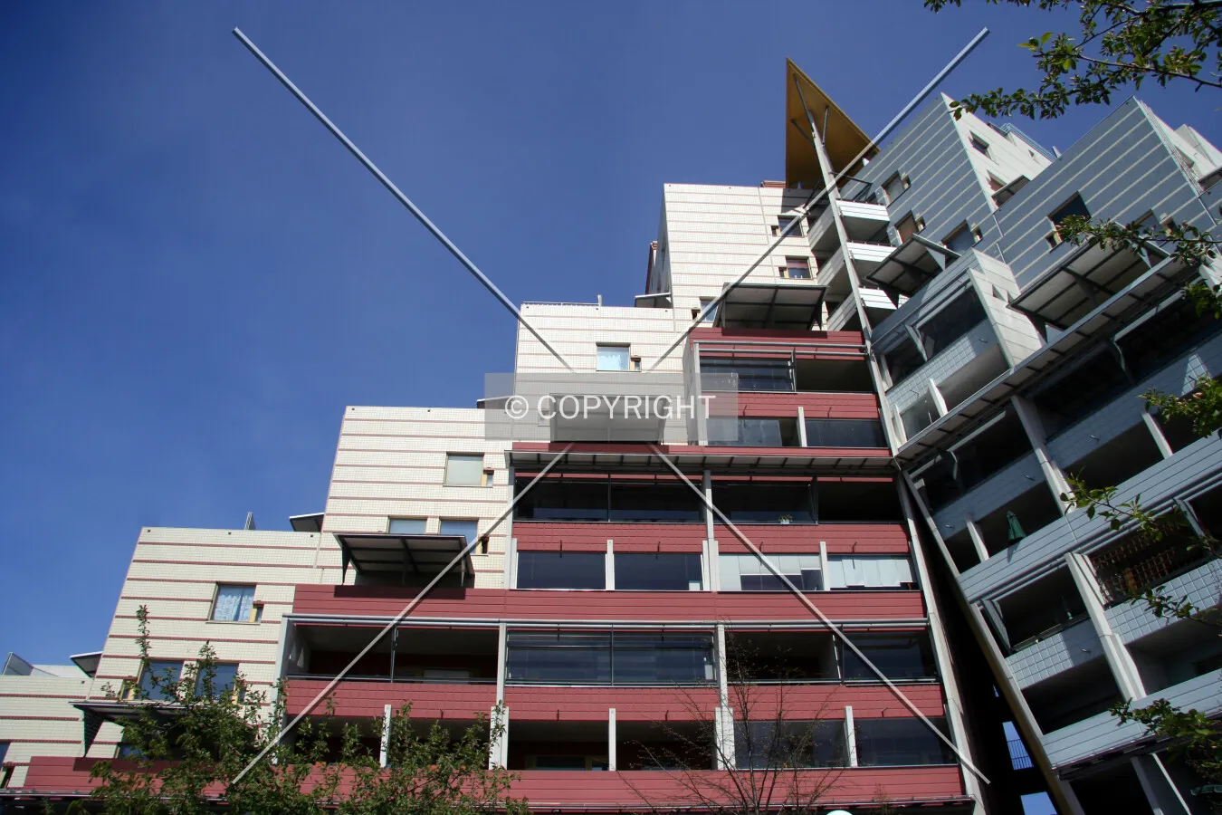 Looking up at the back side