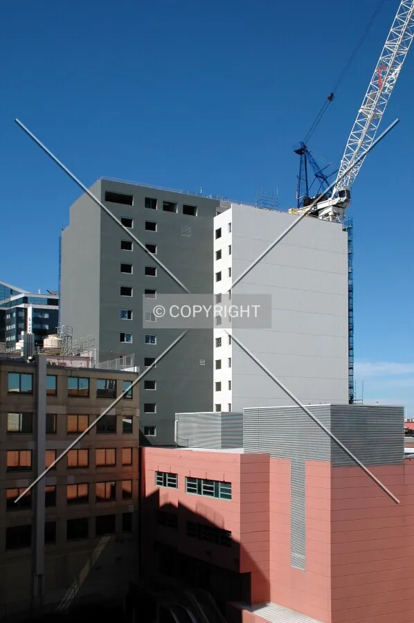 Elevated view of the north side
