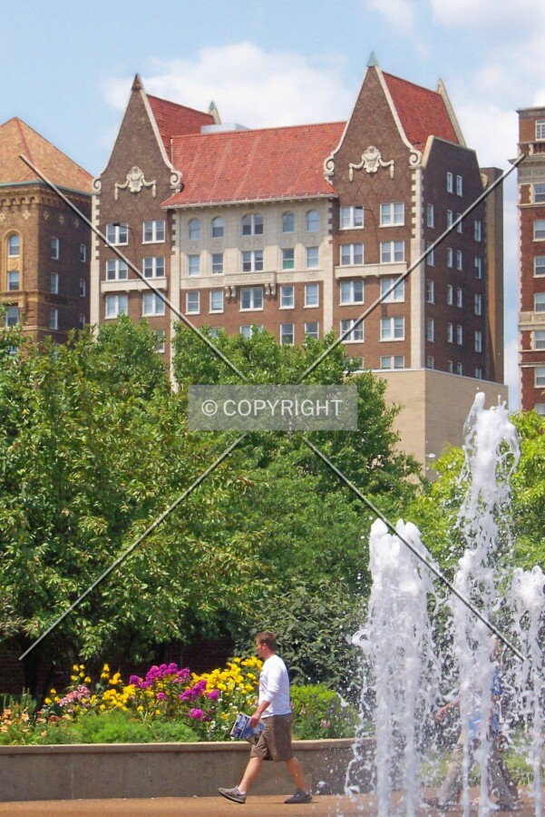 View from Saint Louis University to the southeast