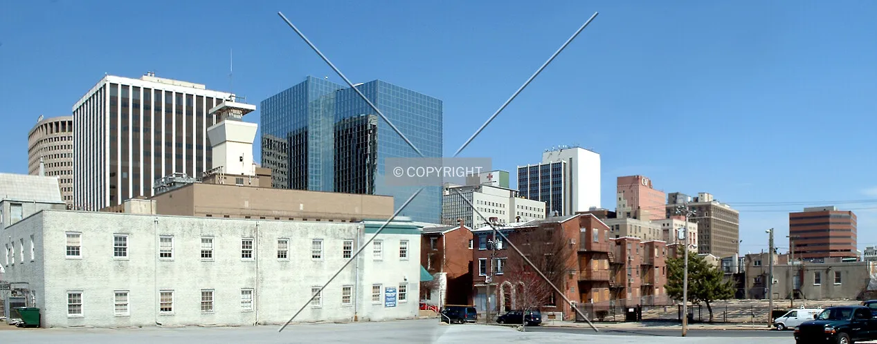 Skyline from the southwest