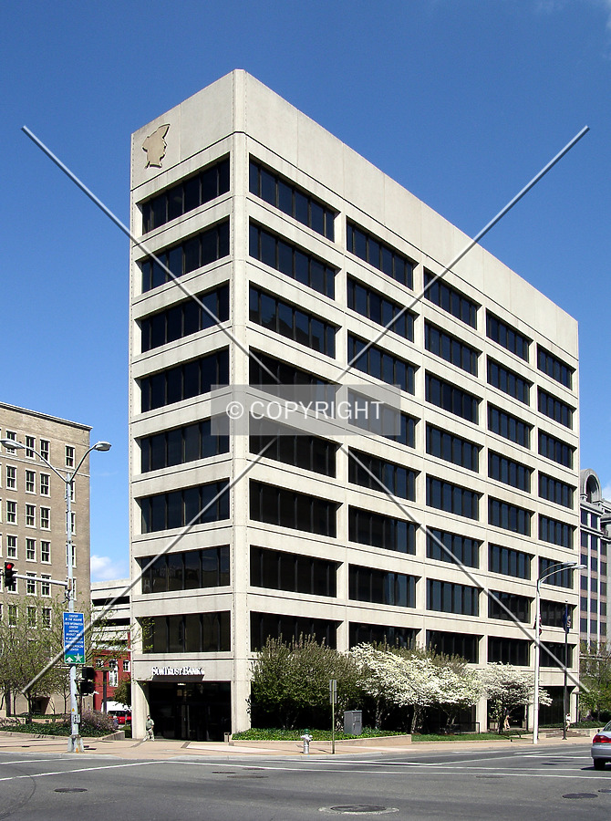 From the southwest across Jefferson Street