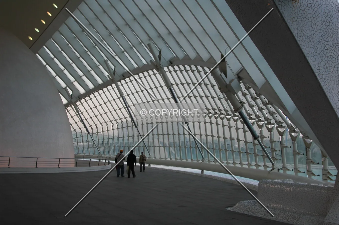 Inside de building