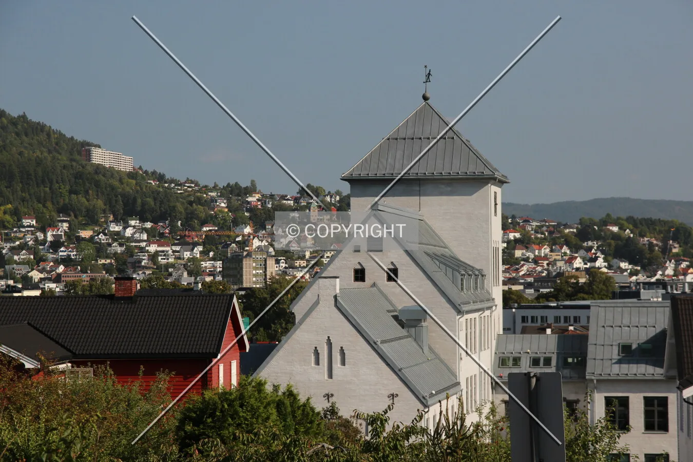 View to the north from 2. Strøm Terrasse