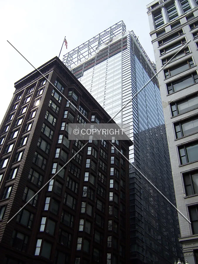 Looking up the northeast corner from the intersection of State and Madison streets