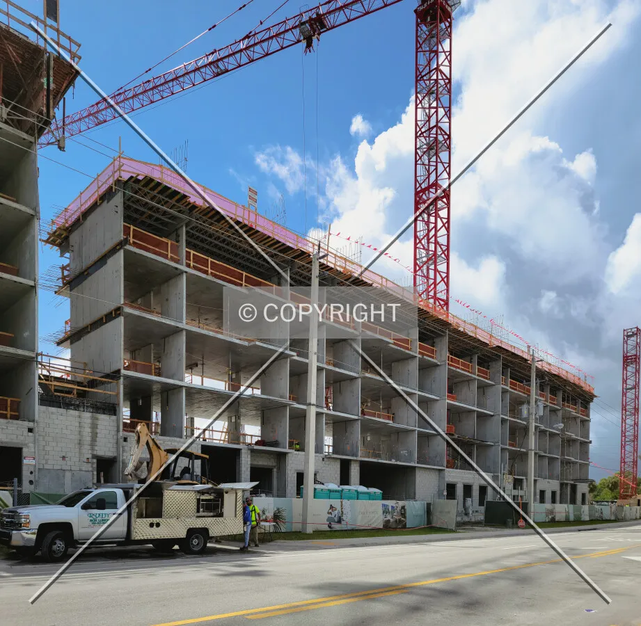 South end during construction; June 2, 2021
