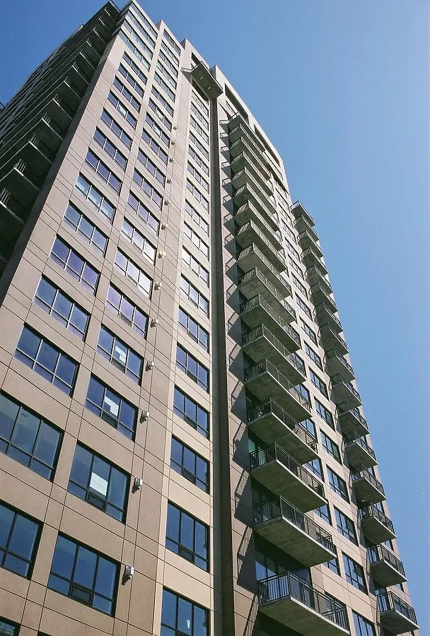 Looking up the south side