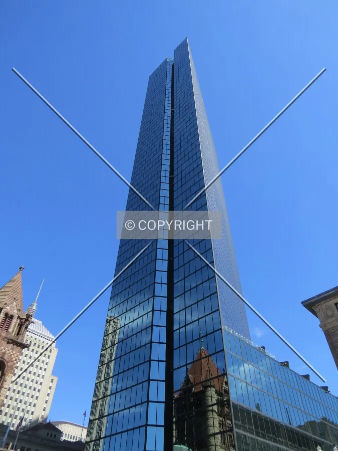 Looking up from Copley Square