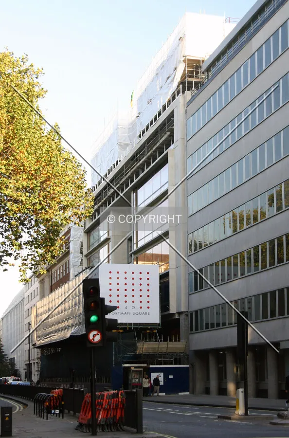 View east along Portman Square