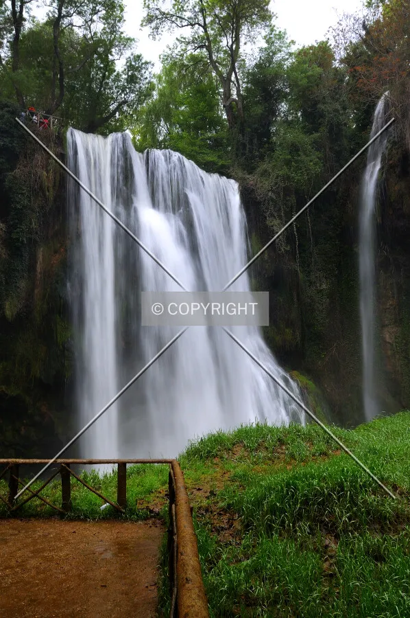 Big waterfall in Monasterio de Piedra