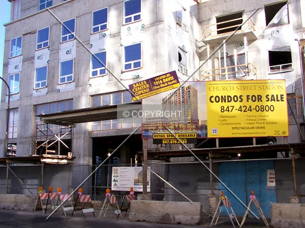 Base and canopy on Church Street