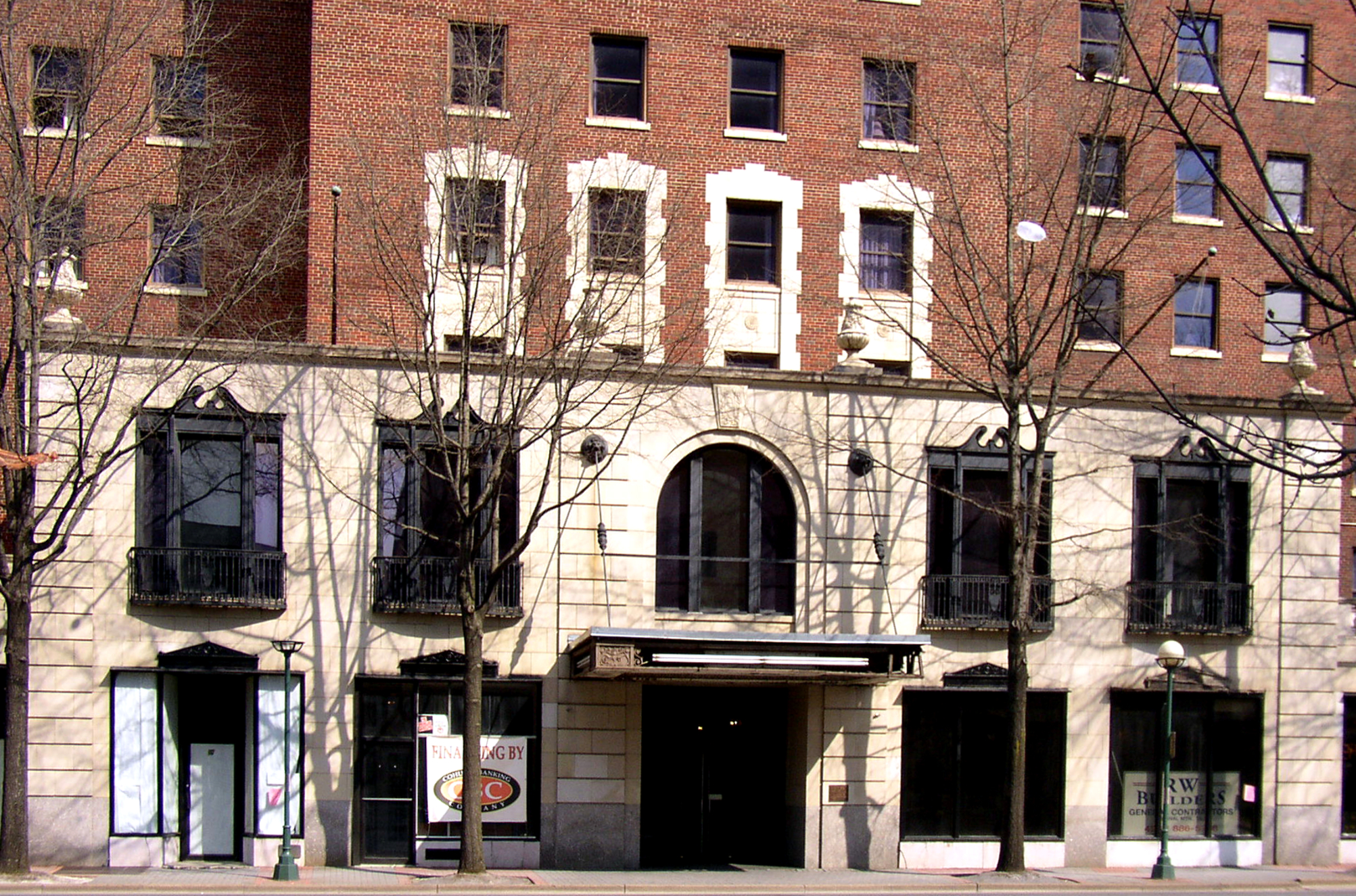 Vintage view of the main entrance area