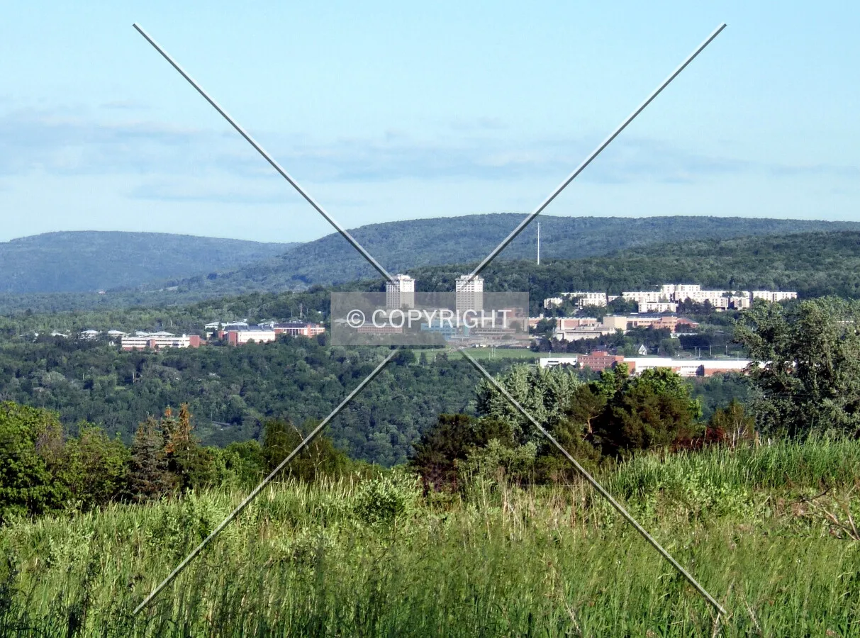 Ithaca College campus from the northwest