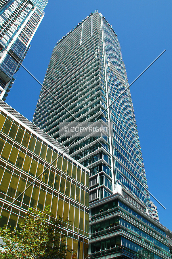 Looking up from George Street