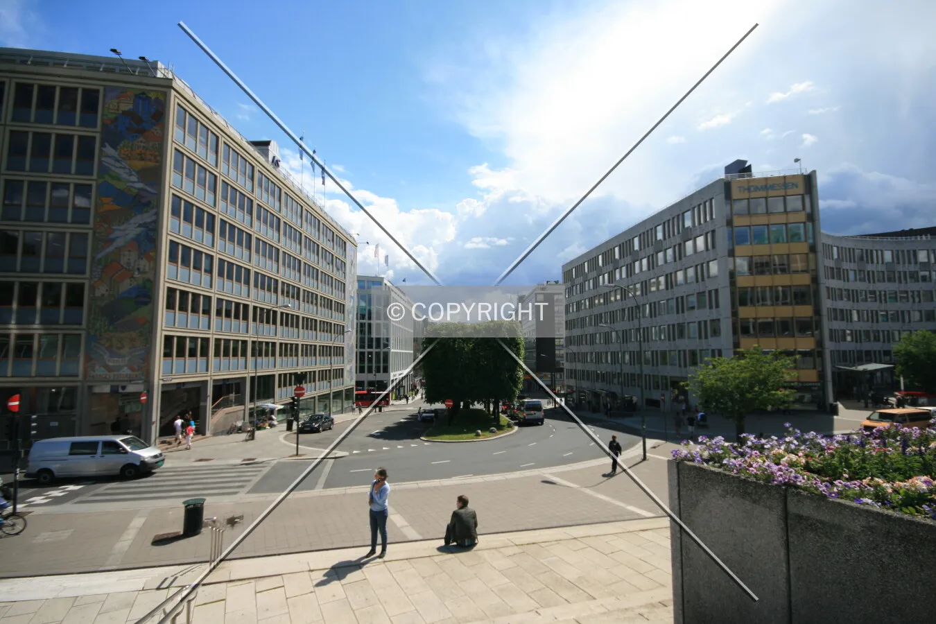 View from the north