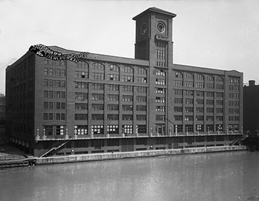 Vintage view from the southwest