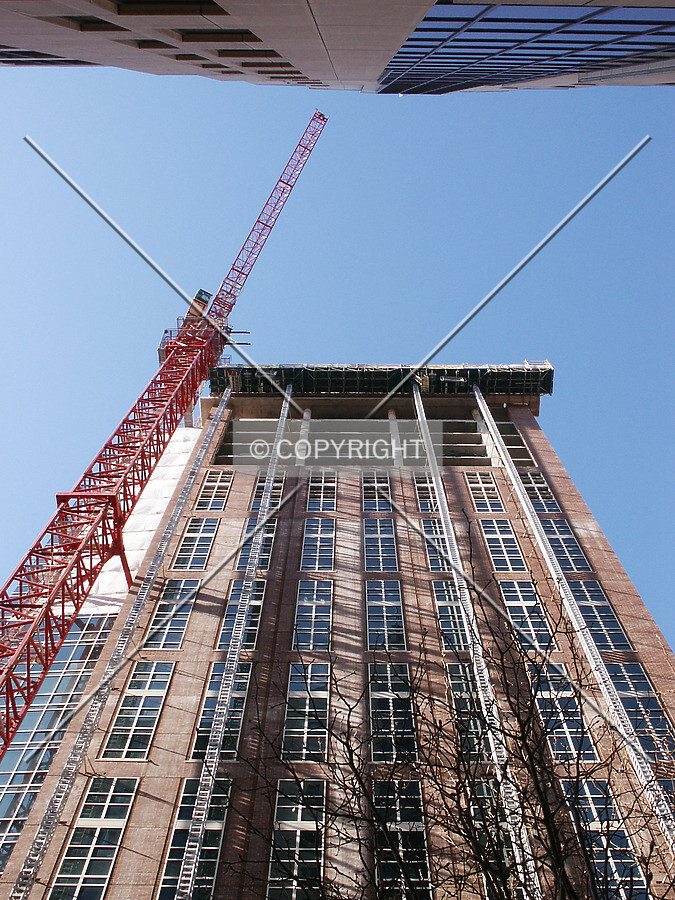 Looking up the south side