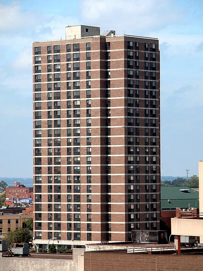 View from the southeast