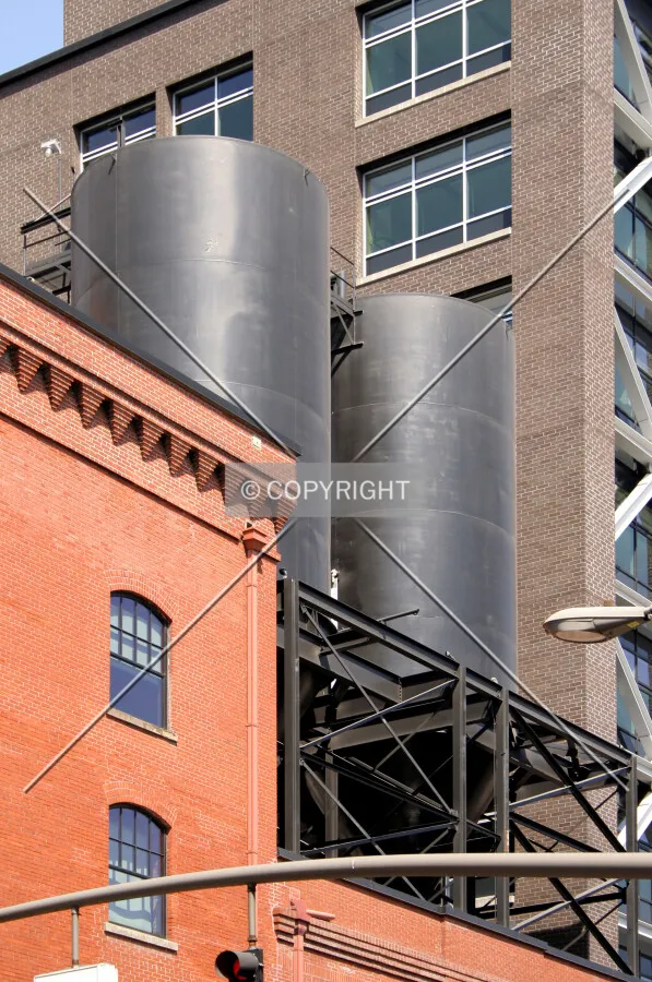 View of the water containers