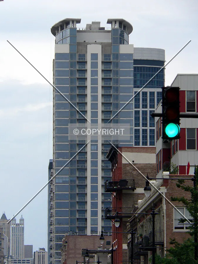 View to the north down Michigan Avenue