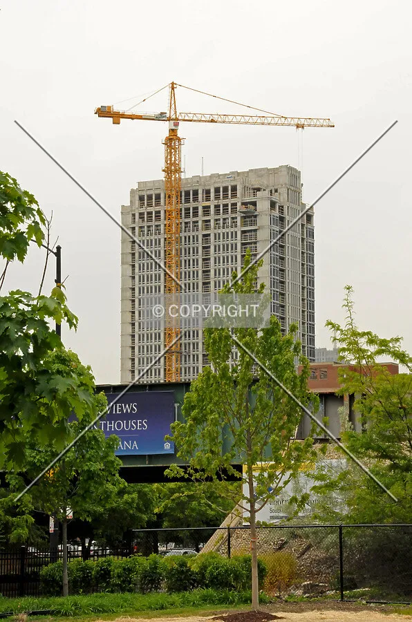 Looking northwest from 16th Street