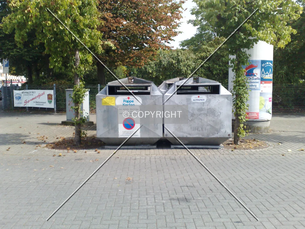 Containers for recycling paper
