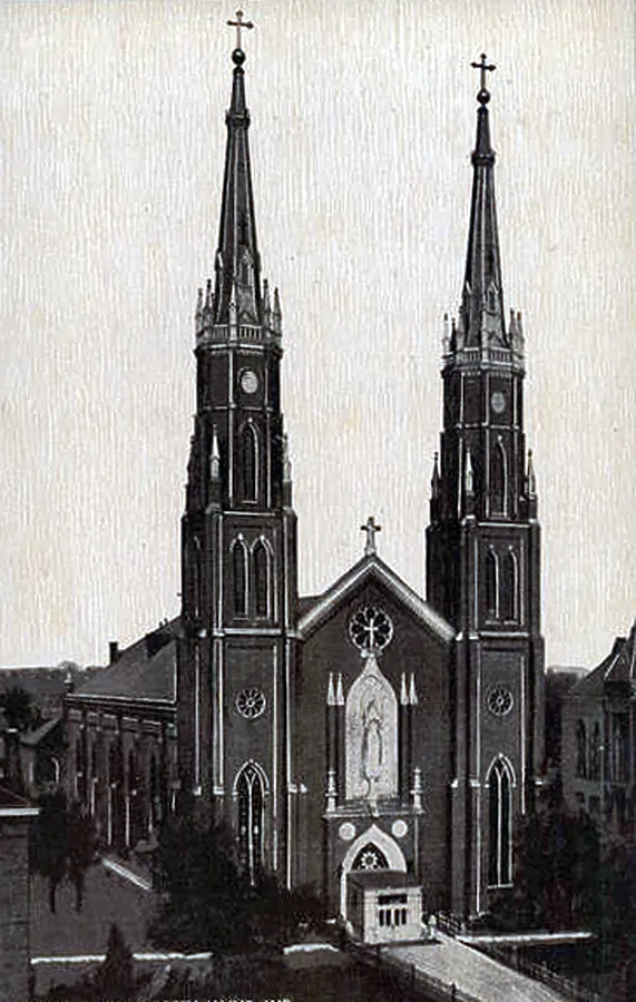Vintage view from the west