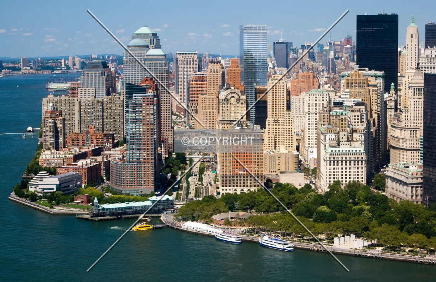 Elevated view of downtown