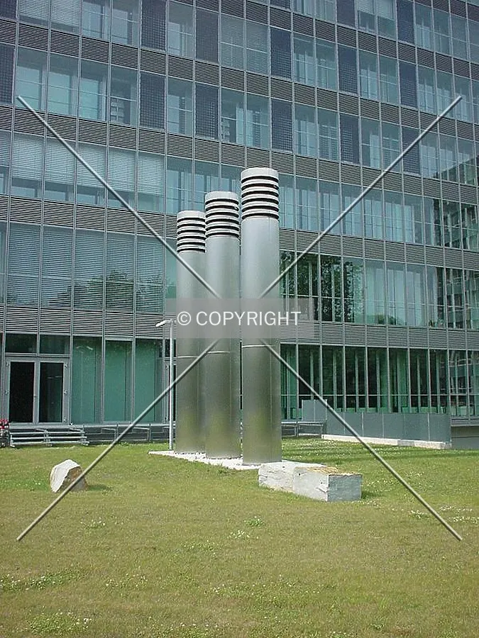 Part of the system supplying fresh air to the building